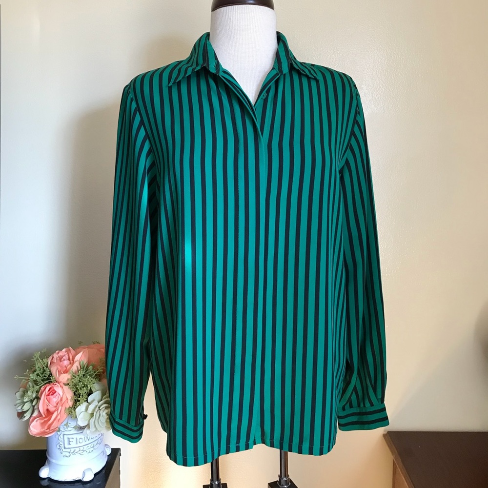 Koret Vintage Striped Long Sleeve Top